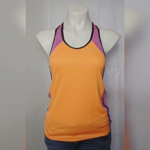 Nike Dri-Fit Orange Pink Tank Top Sz XS